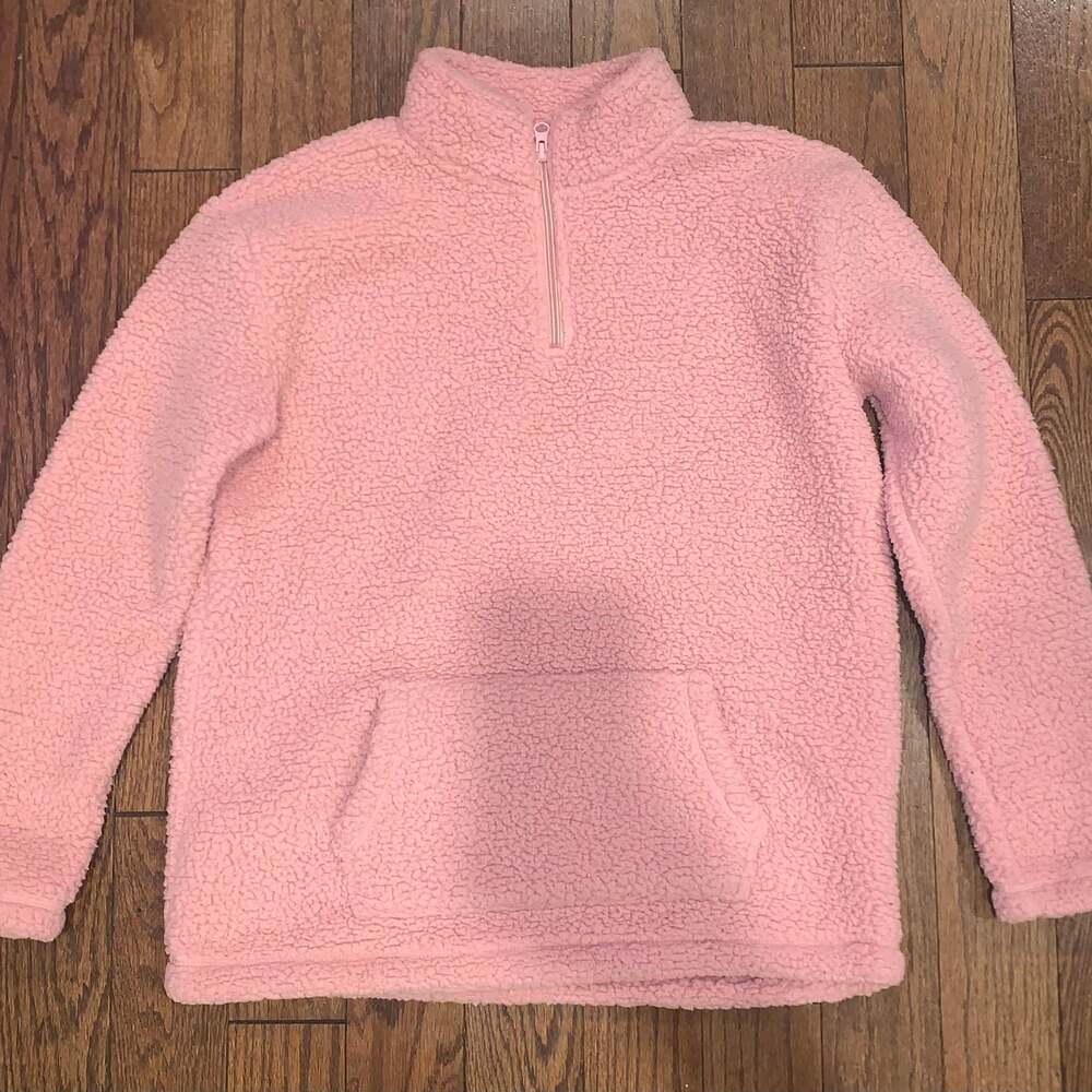 The Children's Place Pink Sherpa‎ Half-Zip Pullover